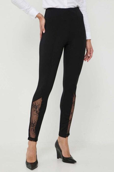 Штани Twinset жіночі колір чорний облягаюче висока посадка (3629955)