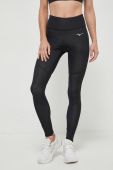 Легінси для бігу Mizuno Impulse Core колір чорний з принтом