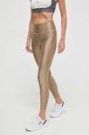 Легінси для тренувань Reebok Lux колір золотий однотонні