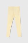 Дитячі легінси United Colors of Benetton колір жовтий однотонні (3391269)