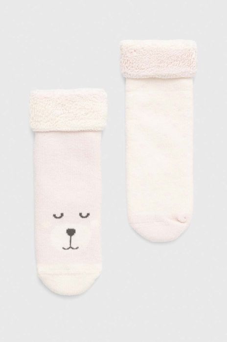 Шкарпетки для немовлят United Colors of Benetton 2-pack колір рожевий (3538016)