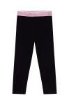 Дитячі легінси Pinko Up колір чорний однотонні (3438152)