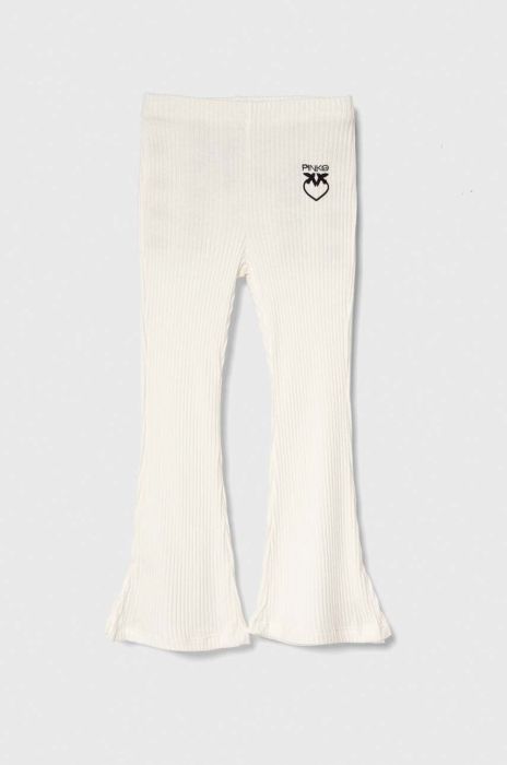Дитячі штани Pinko Up колір бежевий з аплікацією