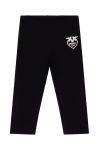 Дитячі легінси Pinko Up колір чорний з принтом (3438177)