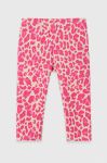 Дитячі легінси United Colors of Benetton колір рожевий візерунок (3588580)