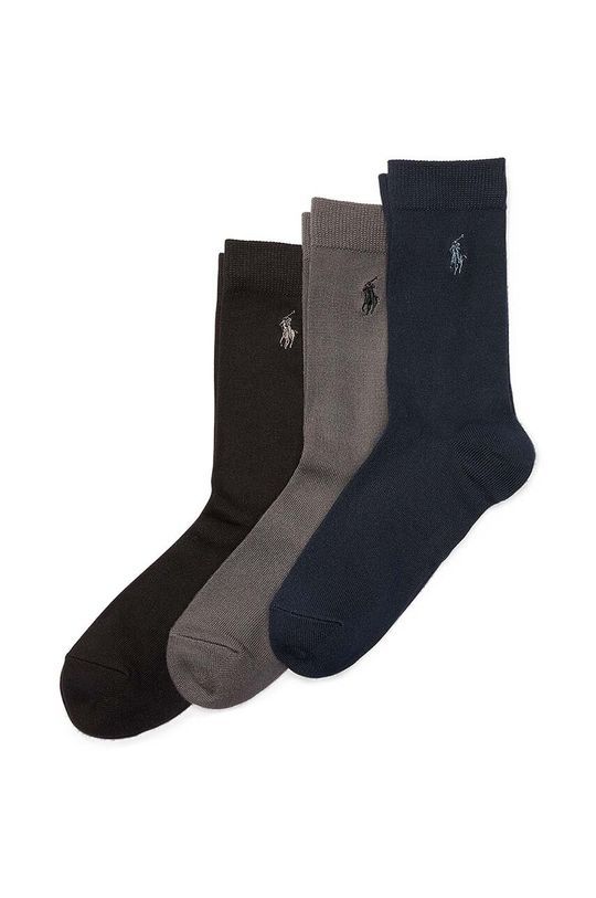 Дитячі шкарпетки Polo Ralph Lauren 3-pack колір чорний (3638793)