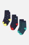 Дитячі шкарпетки Coccodrillo 3-pack колір синій