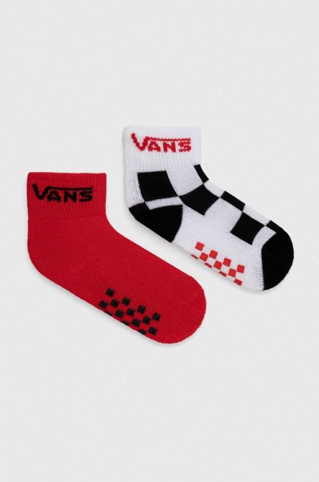 Дитячі шкарпетки Vans VN0A7PTC0PZ1 DROP V CLASSIC SOCK 2-pack колір червоний
