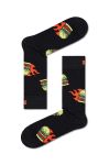 Шкарпетки Happy Socks Flaming Burger Sock колір чорний