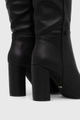 Чоботи Mexx Krystal жіночі колір чорний каблук блок злегка утеплена MXQL012001W