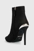 Черевики Just Cavalli жіночі колір чорний на шпильці 75RA3S05 ZS983 PL9