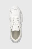 Шкіряні кросівки Tommy Hilfiger CASUAL LEATHER RUNNER колір білий FW0FW07385