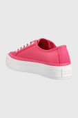 Кеди Tommy Hilfiger ESSENTIAL VULC CANVAS жіночі колір рожевий FW0FW07459