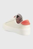 Шкіряні кросівки Tommy Jeans TJW LEATHER VULC. FLATFORM колір бежевий EN0EN02203