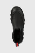 Черевики Tommy Jeans TJW RUBBER RAIN BOOT жіночі колір чорний на платформі EN0EN02234