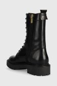 Шкіряні черевики Gant Kelliin жіночі колір чорний на плоскому ходу злегка утеплена 27541350.G00