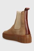 Замшеві черевики Gant Snowmont жіночі колір бежевий на платформі утеплене 27553397.G11