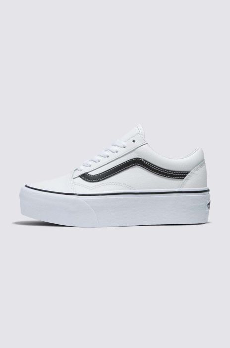 Замшеві кеди Vans Old Skool Stackform колір білий VN0A7Q5MTWB1