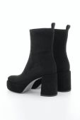 Замшеві черевики Kennel & Schmenger Clip жіночі колір чорний каблук блок 21-60020.470