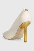 Шкіряні туфлі Guess FL7CNC LEA08 колір бежевий CIANCI