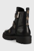 Черевики Guess FL7O2B LEA10 жіночі колір чорний на плоскому ходу OBIA2
