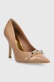 Шкіряні туфлі Guess FL7SCA PAT08 колір бежевий SCALE