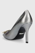 Шкіряні туфлі Guess FL7SCN LEM08 колір срібний SCANDEL
