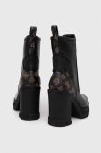 Черевики Guess XENO жіночі колір чорний каблук блок FL7XNO FAL10
