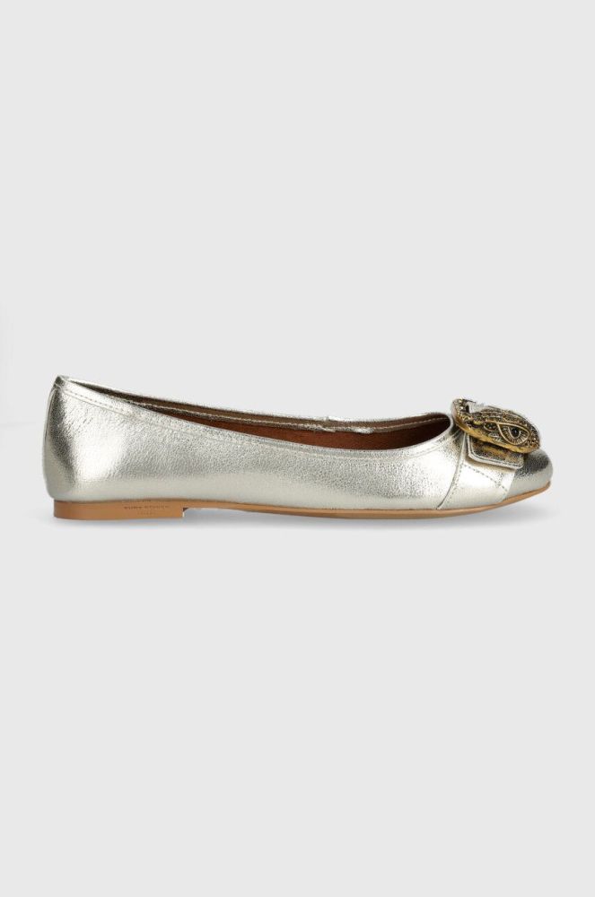 Шкіряні балетки Kurt Geiger London Mayfair Ballerina колір срібний  9989763109