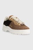 Замшеві кросівки Filling Pieces Court Serrated Topaz колір коричневий 71633831933