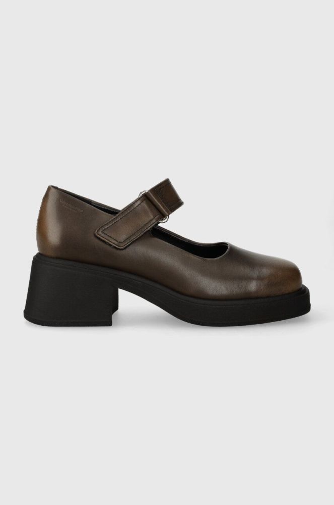 Шкіряні туфлі Vagabond Shoemakers DORAH колір коричневий каблук блок 5542.118.19