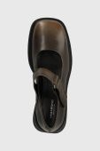 Шкіряні туфлі Vagabond Shoemakers DORAH колір коричневий каблук блок 5542.118.19