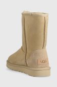 Замшеві чоботи UGG Classic Short II колір бежевий 1016223