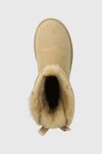 Замшеві чоботи UGG Bailey Bow II колір бежевий 1016225