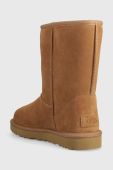 Замшеві чоботи UGG Classic Short Bailey Zip колір коричневий 1144043