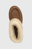 Замшеві чоботи UGG Ultra Mini Ugg Fluff колір коричневий 1145410