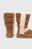Замшеві чоботи UGG Classic Chillapeak Tall колір коричневий 1145990 (3640362)