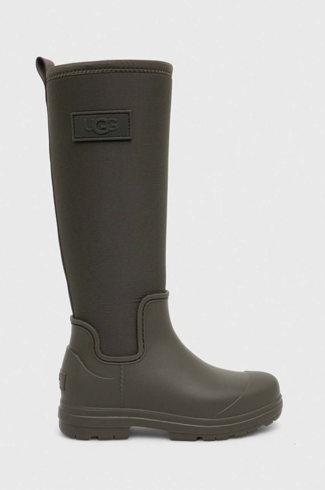 Гумові чоботи UGG Droplet Tall жіночі колір зелений 1151350