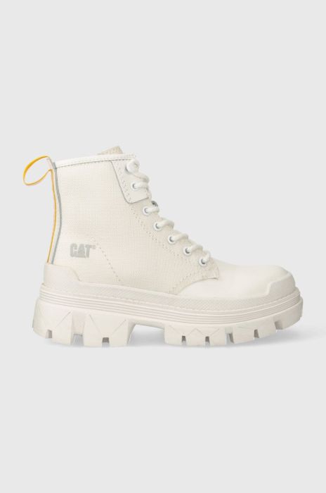 Черевики Caterpillar HARDWEAR HI жіночі колір білий на платформі P111328