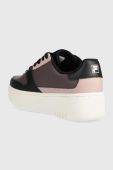 Шкіряні кросівки Fila FXVENTUNO PLATFORM колір фіолетовий
