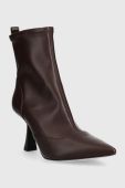 Черевики MICHAEL Michael Kors Clara жіночі колір коричневий на шпильці 40F3CLME5L