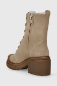 Замшеві черевики MICHAEL Michael Kors Hanley жіночі колір бежевий каблук блок злегка утеплена 40F3HYME5S