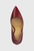 Шкіряні туфлі MICHAEL Michael Kors Keke колір бордовий 40F9KEHP1L
