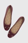 Шкіряні балетки MICHAEL Michael Kors Nori колір бордовий  40F3NRFP1L