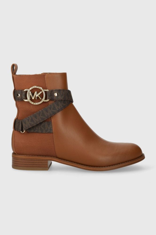 Черевики MICHAEL Michael Kors Rory жіночі колір коричневий на плоскому ходу 40F2ROFE6L