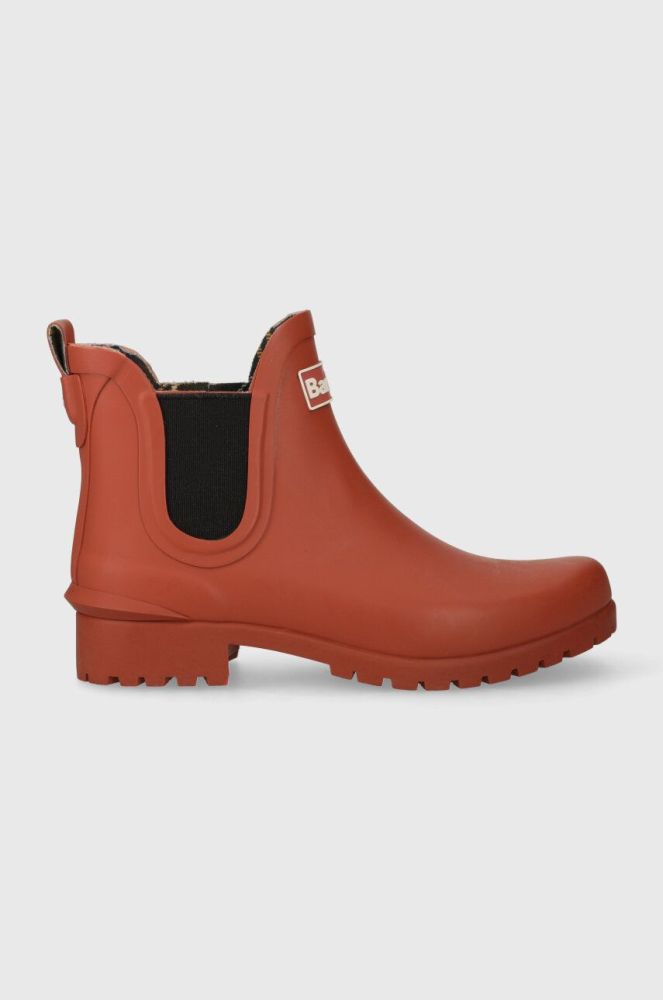 Гумові чоботи Barbour Wilton жіночі колір помаранчевий LRF0066OR31