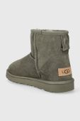 Замшеві чоботи UGG Classic Mini II колір зелений 1016222