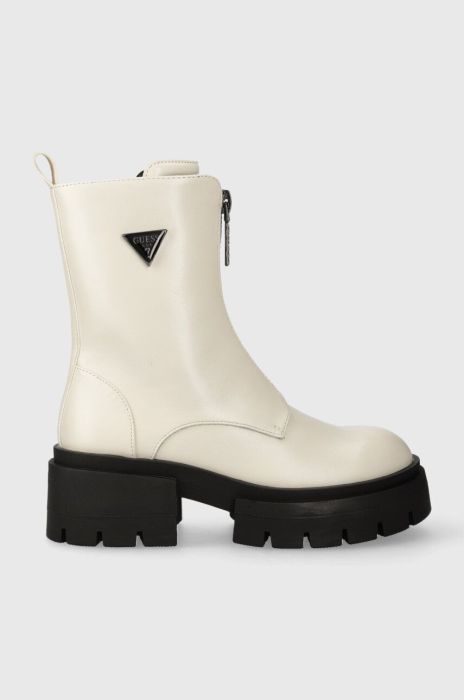 Черевики Guess LEILA жіночі колір бежевий на платформі FL8LEL ELE10