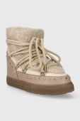 Шкіряні чоботи Inuikii Curly Rock Wedge колір бежевий 75103-076 (3452643)
