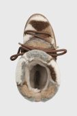 Замшеві чоботи Inuikii Shearling Patchwork колір бежевий 75202-076